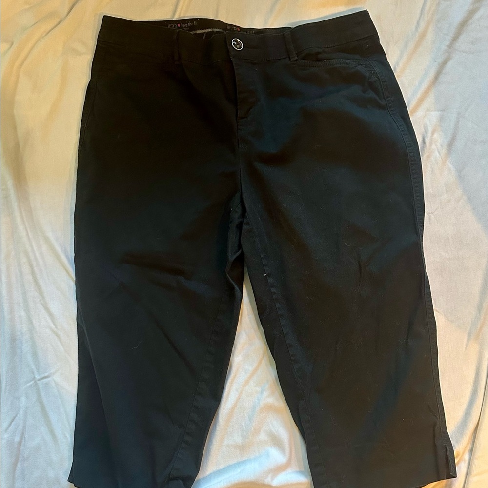 Intro. Black Stretch Pants